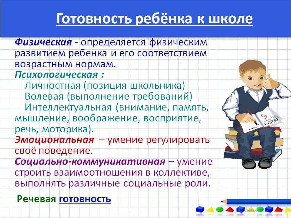 Изображение для материала готовность ребенка к школе.